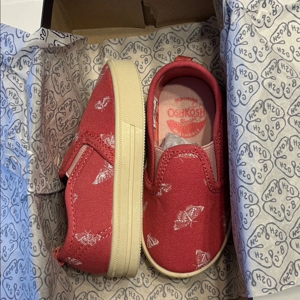 OshKosh B'Gosh Slip-On Butterfly Theme Sneakers